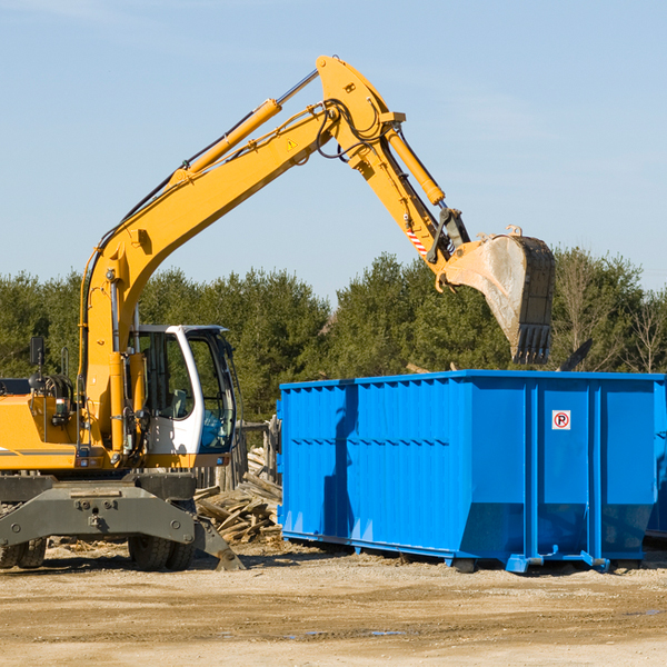 how many times can i have a residential dumpster rental emptied in Miamiville